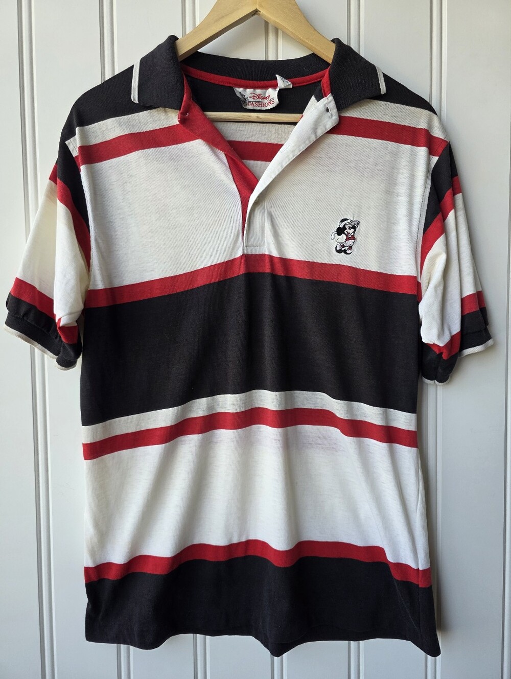 Vintage Disney Fashions Mickey Mouse Golf Golfer Polo Shirt Mens Medium